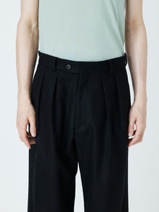 WIDE SLACKS<br />[BLACK]