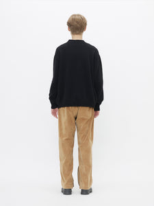 EMBROIDERED RELAXED PANTS<br />[BROWN]