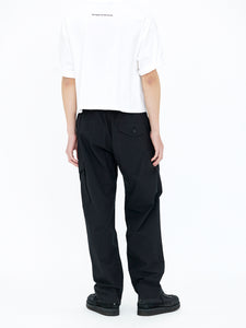 RELAXED CARGO PANTS<br />[BKACK]