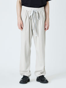 JERSEY TACK PANTS<br />[BEIGE]