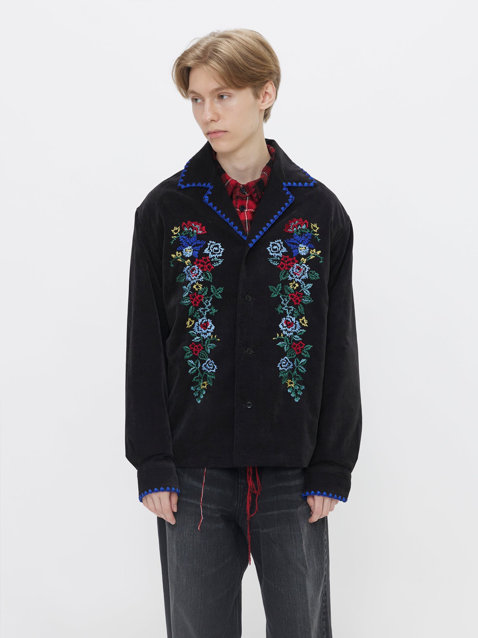 71Michael EMBROIDERED SHIRT COAT