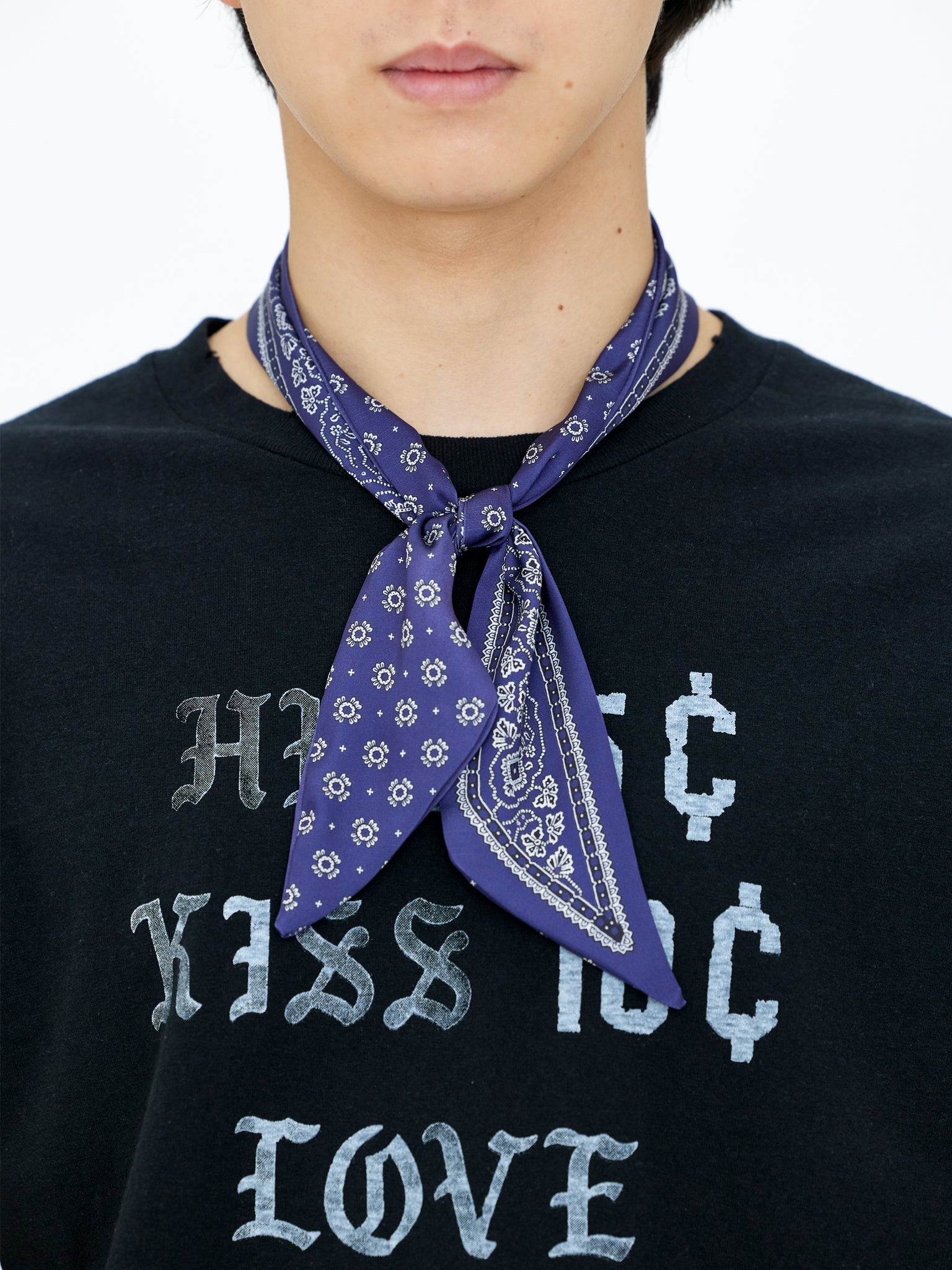 BOW SCARF<br />[NAVY]