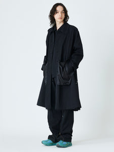 INSIDE OUT OVER COAT<br />[BLACK]