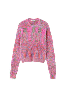 SHAGGY KNIT PULLOVER<br />[PINK]