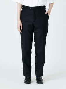 SCRATCHES EMBROIDERED SLACKS<br />[BLACK]