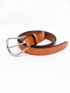 leather belt<br />[BROWN]