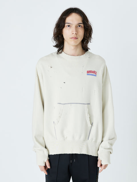 AGING SWEAT SHIRT<br />[SAND BEIGE]