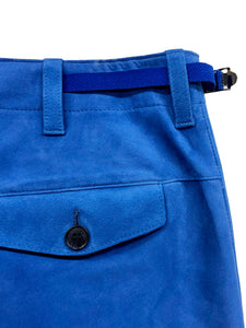 Lamb Suede Pants<br />[BLUE]