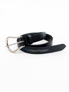 Embroidered belt<br />[BLACK]