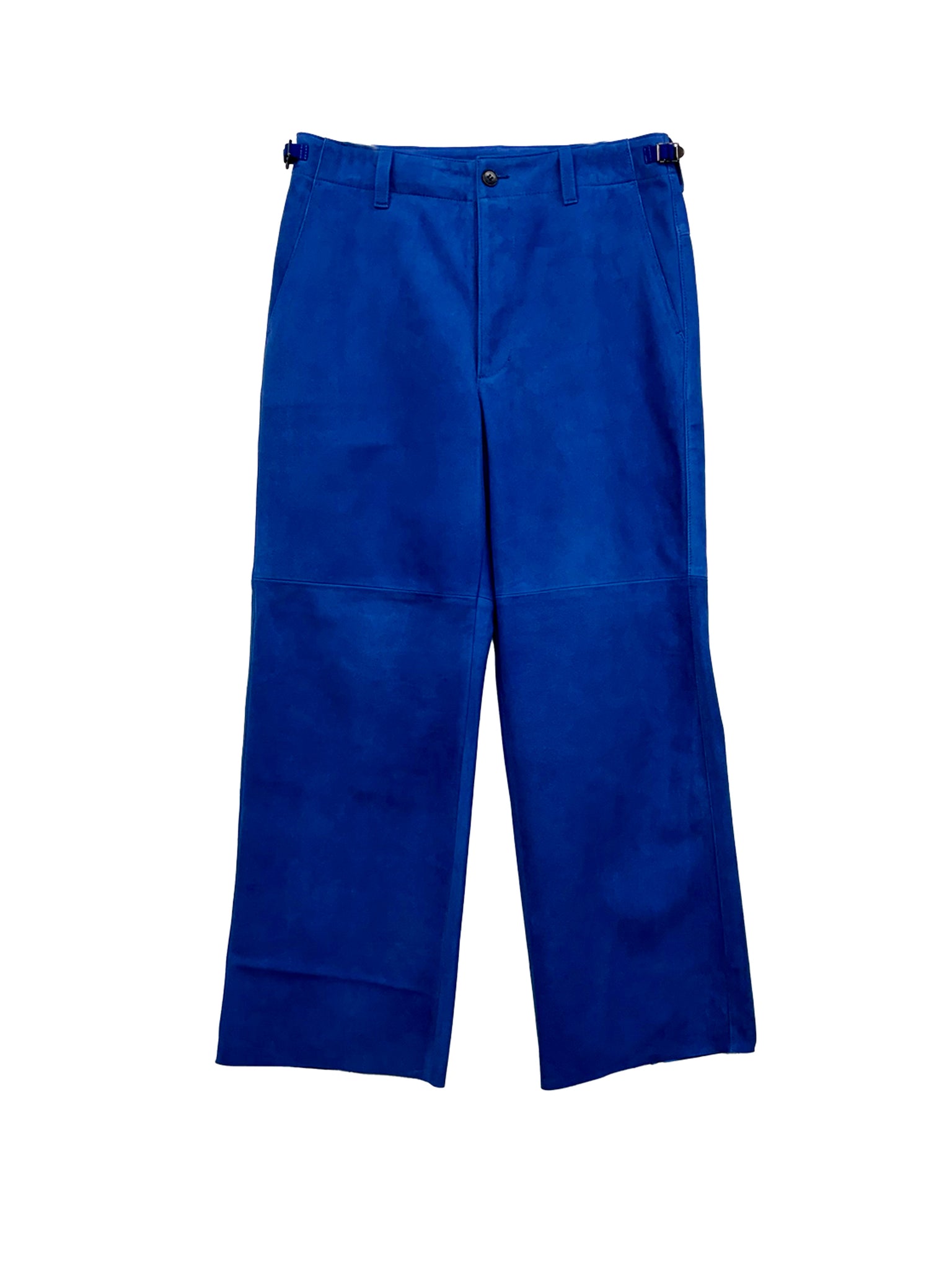 Lamb Suede Pants<br />[BLUE]