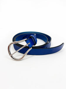 leather belt<br />[BLUE]