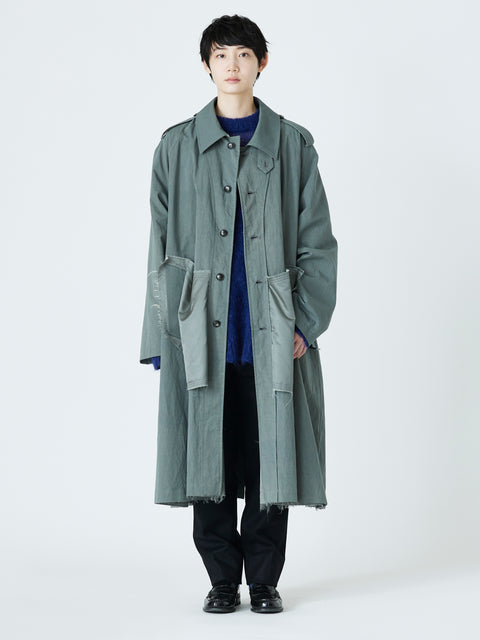 INSIDE OUT OVER COAT<br />[DARK SAGE]