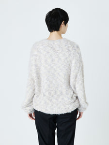 SHAGGY KNIT PULLOVER<br />[OFF WHITE]