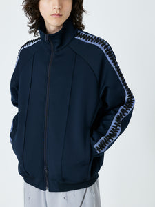 EMBROIDERED TRACK JACKET<br />[NAVY]