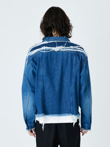 DENIM TRUCKER JACKET<br />[BLUE]