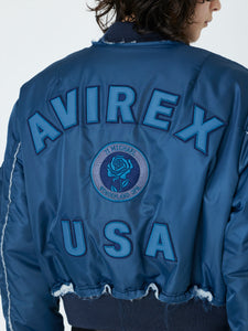 71MICHAEL ×  AVIREX    MA-1<br />[SMOKE NAVY]