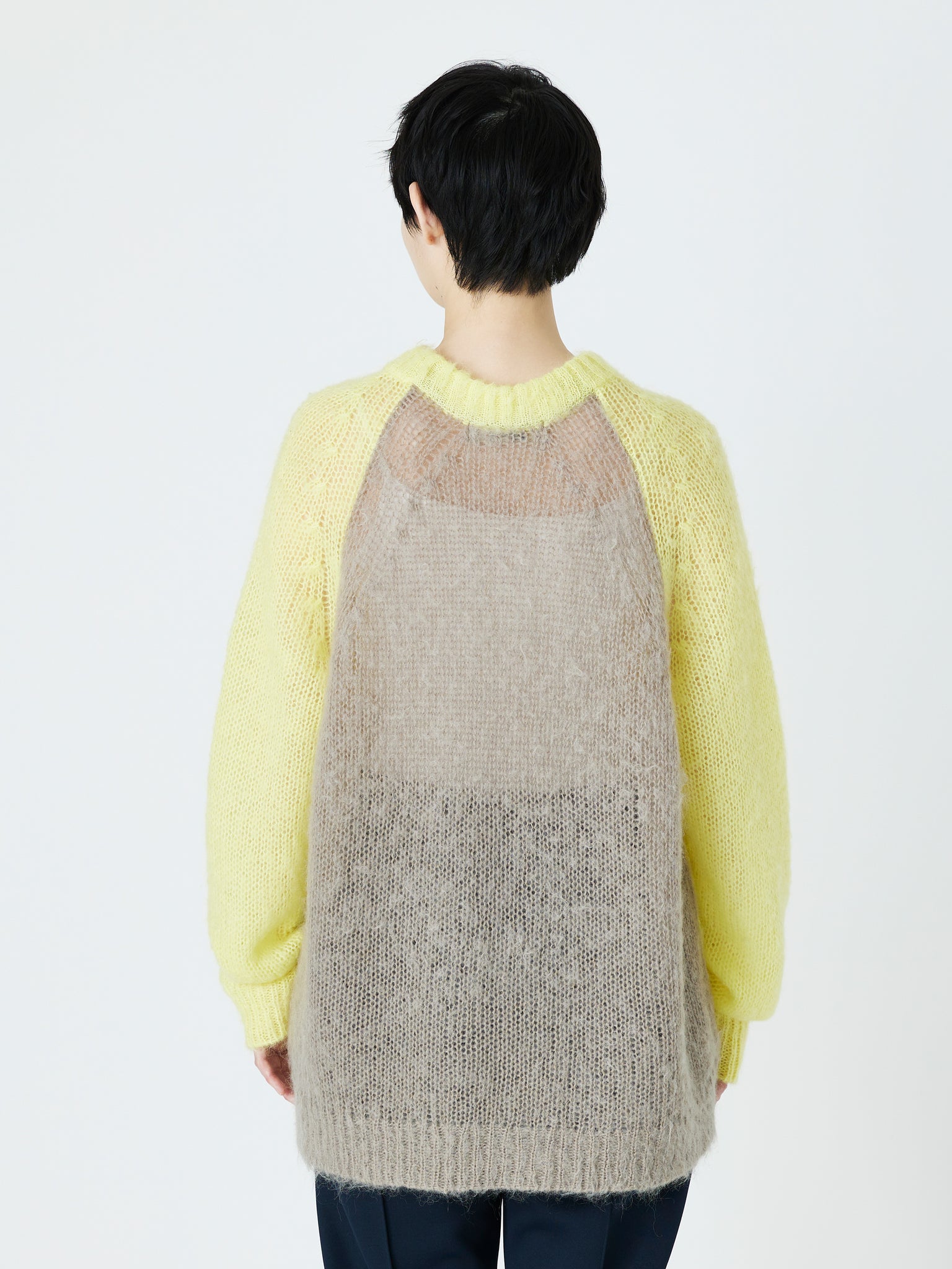 MOHAIR SWEATER<br />[YELLOW BROWN]