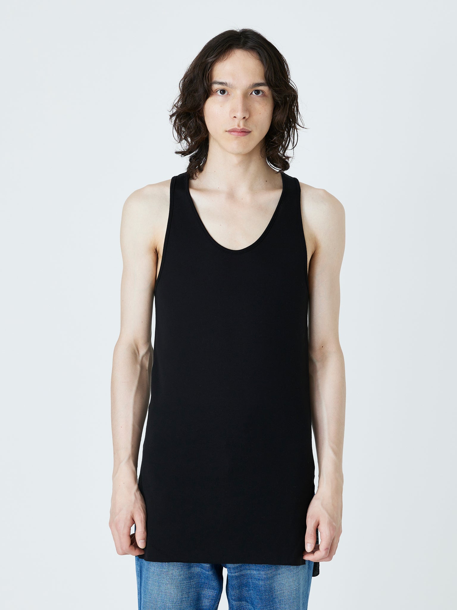 TENCEL TANK TOP<br />[BLACK]