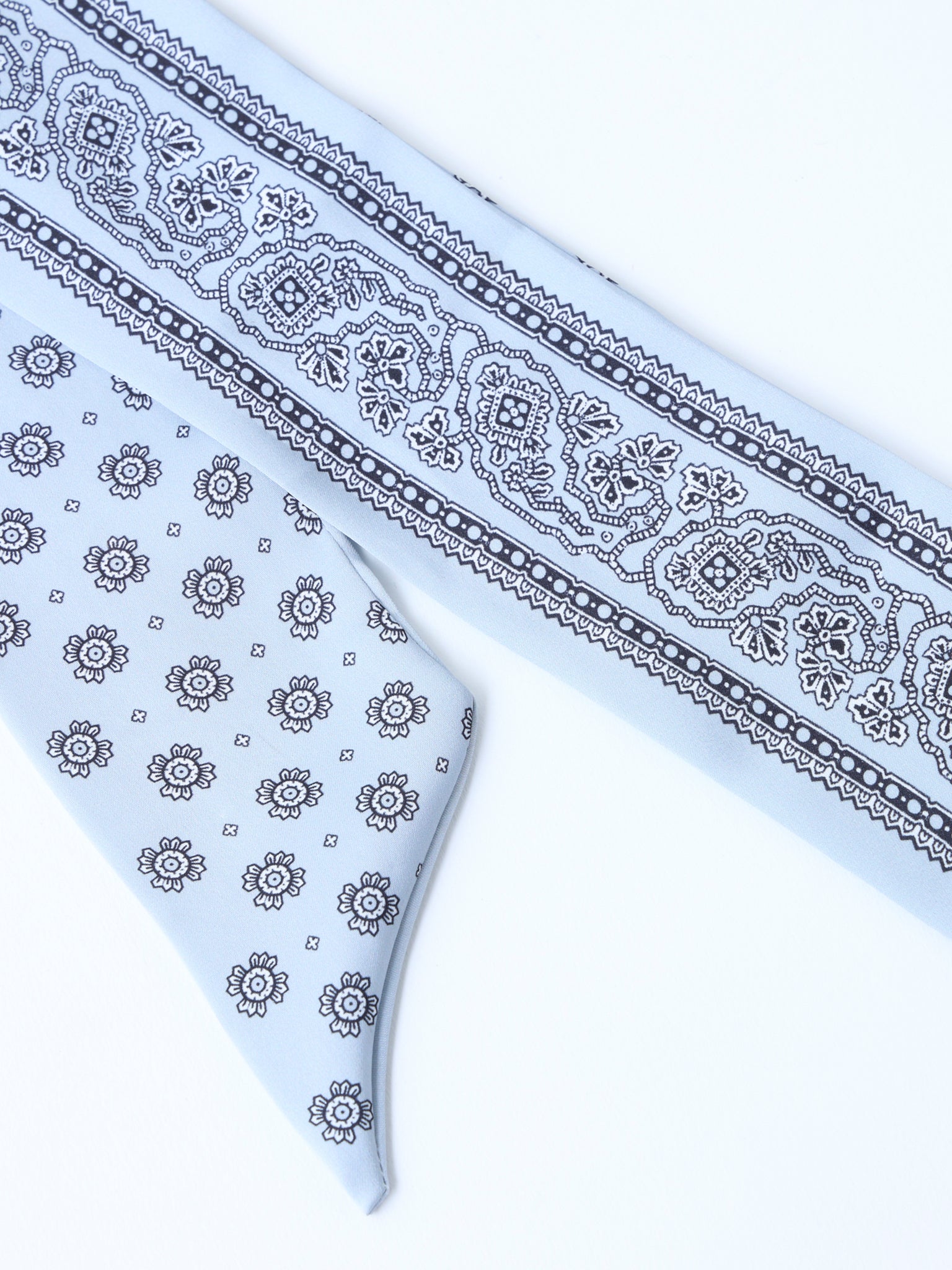 BOW SCARF<br />[GRAY]