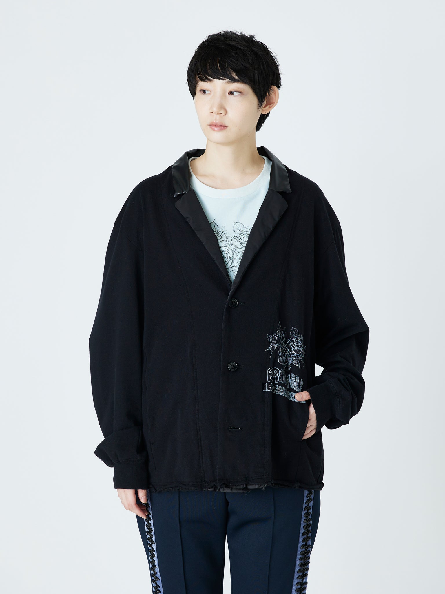 JERSEY JACKET<br />[BLACK]