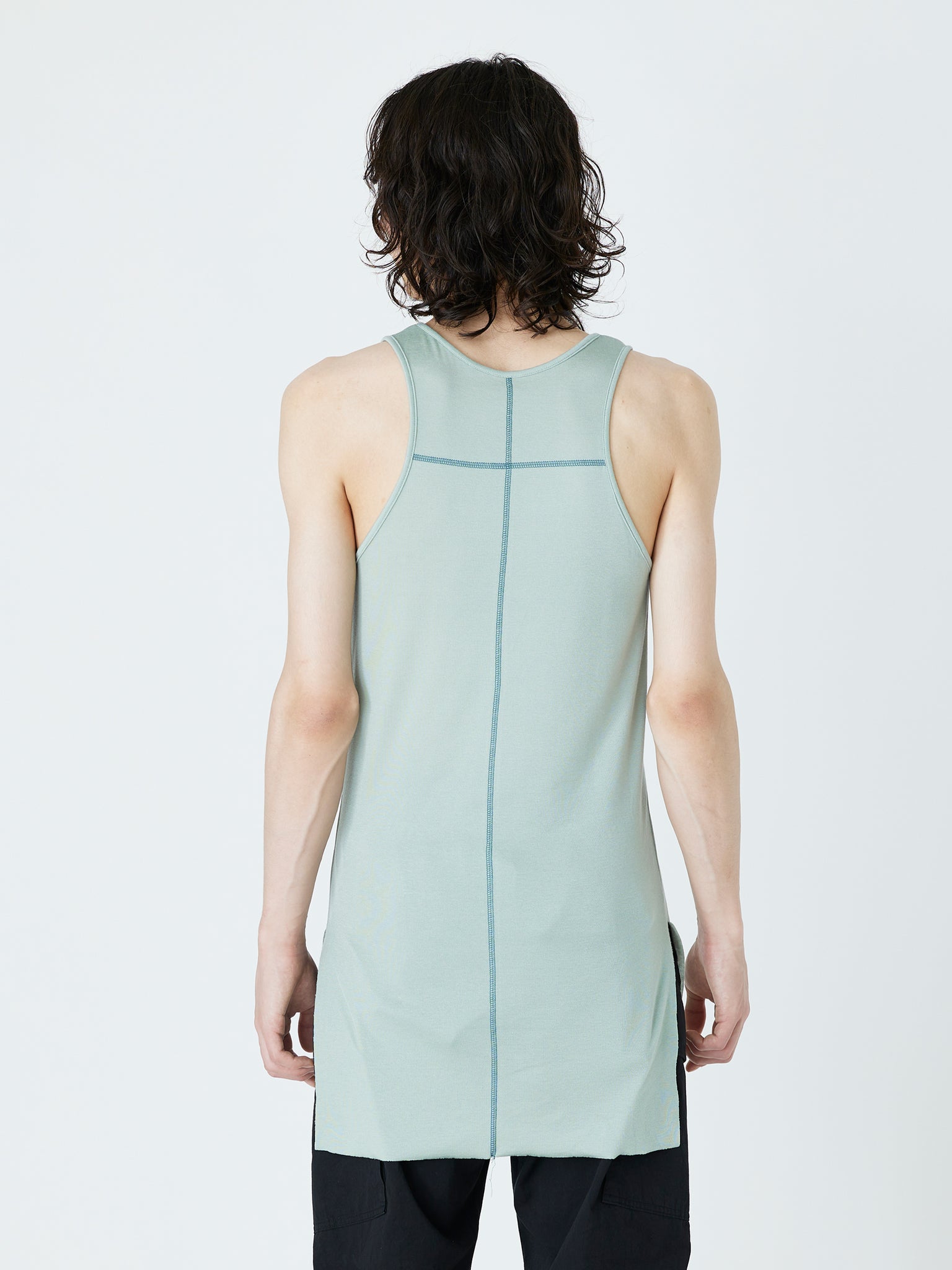 TENCEL TANK TOP<br />[SMOKE GREEN]