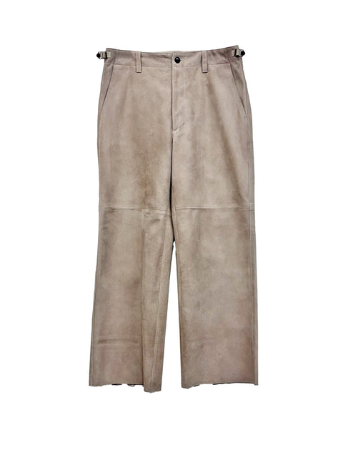 Lamb Suede Pants<br />[BEIGE]