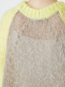 MOHAIR SWEATER<br />[YELLOW BROWN]