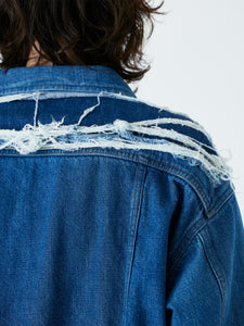 DENIM TRUCKER JACKET<br />[BLUE]