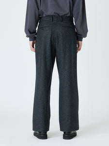 WIDE SLACKS<br />[DARK GRAY]