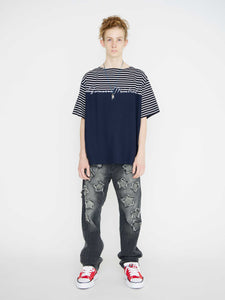 EMBROIDERED LETTER CHANGE T-SHIRT