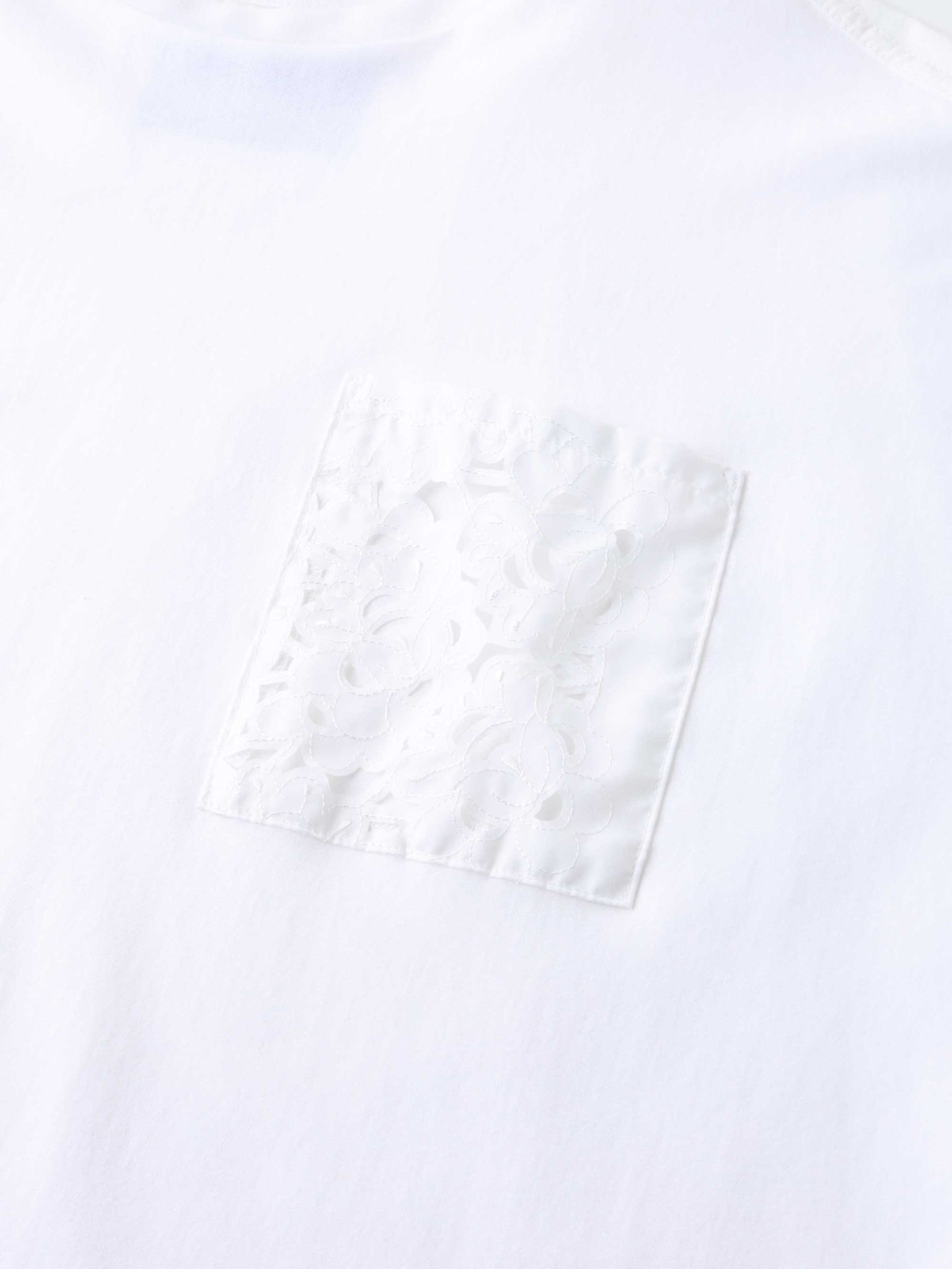 FABRIC X CUT SEW PULLOVER<br>[WHITE]