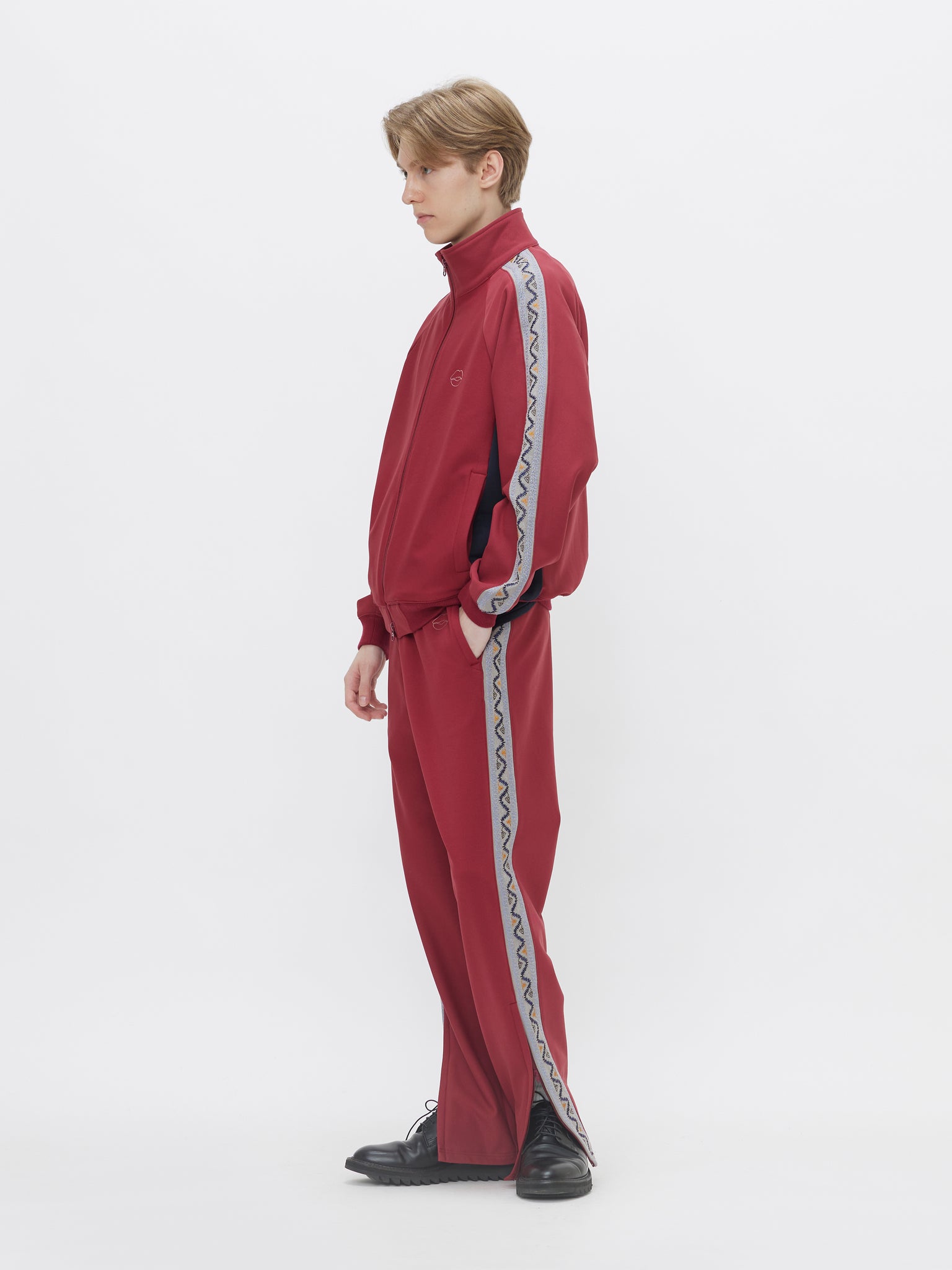 EMBROIDERED TRACK JACKET[BORDEAUX]