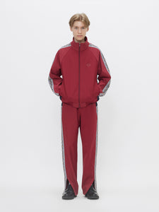 EMBROIDERED TRACK PANTS[BORDEAUX]
