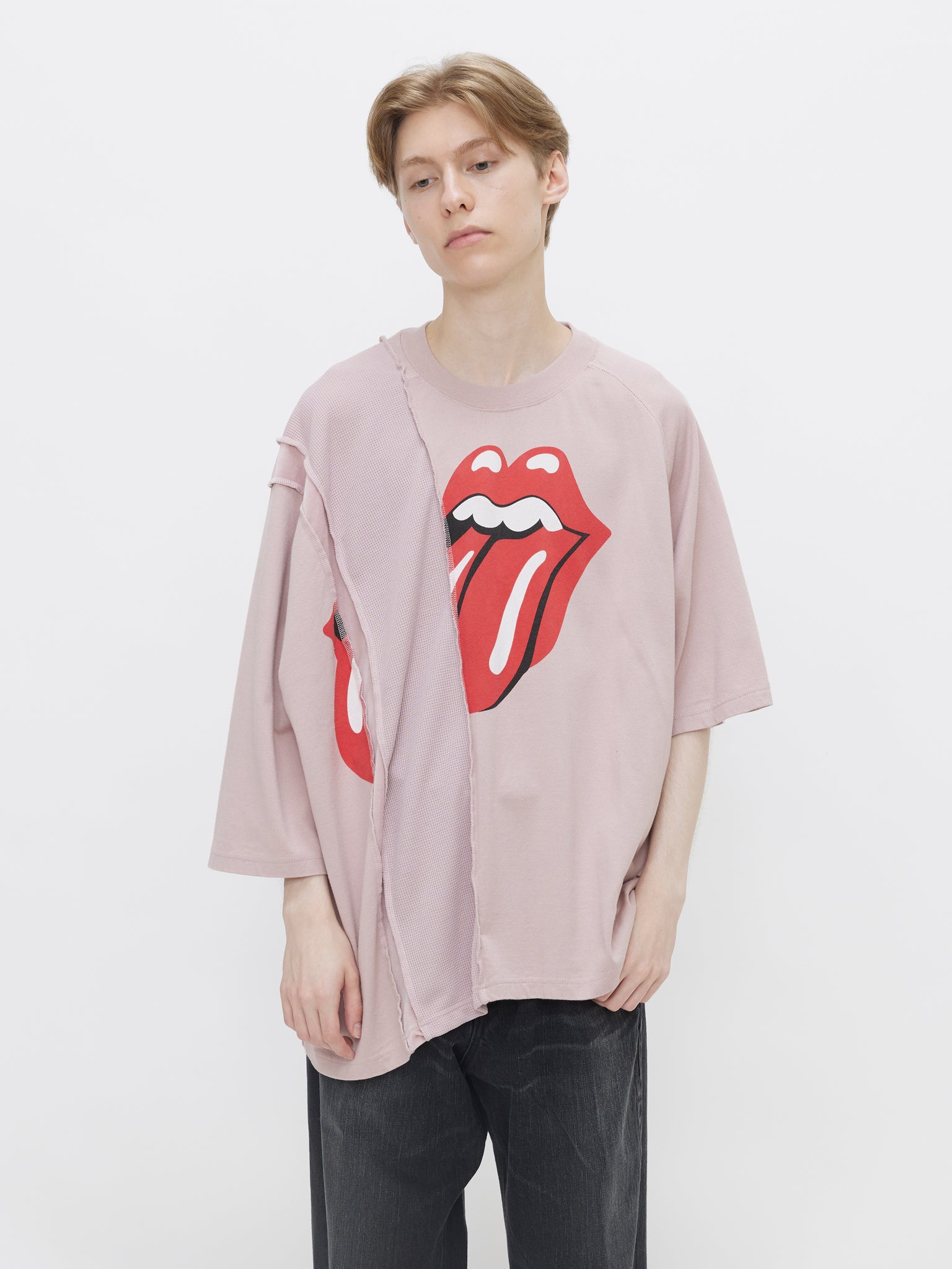 SWITCHING T-SHIRT[The Rolling Stones]<br />[SMOKE PINK]