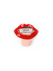 LIP KNIT BROOCH[RED]