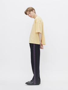 LIP PRINT T-SHIRT[CREAM YELLOW]