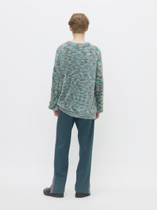 SHAGGY KNIT PULLOVER<br />[GREEN]