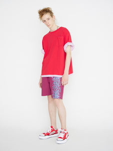 DOUBLE CROSS SHORT SLEEVE PULLOVER