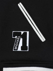 APPLIQUE SYMBOL VARSITY JACKET