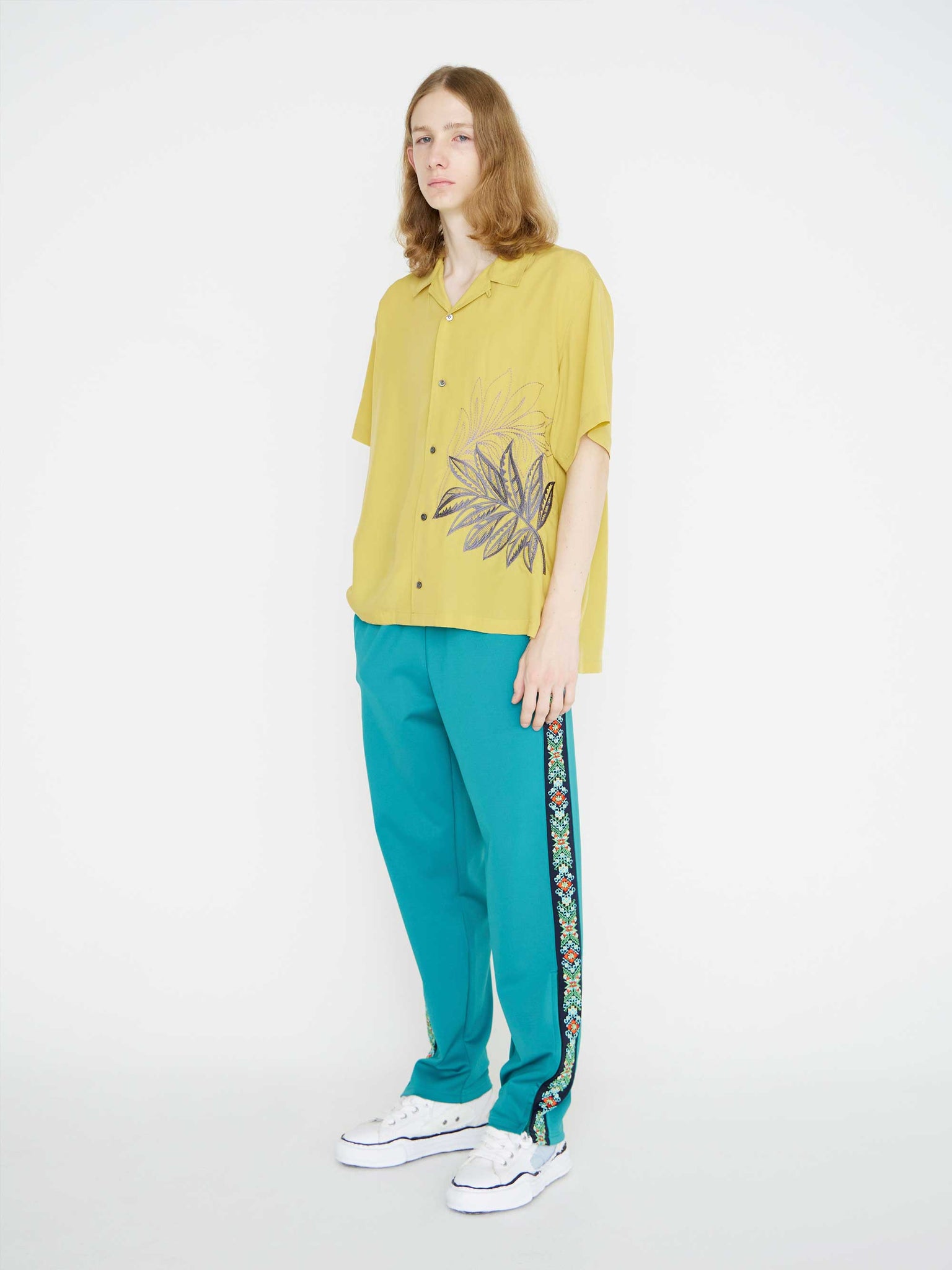 EMBROIDERED TRACK PANTS