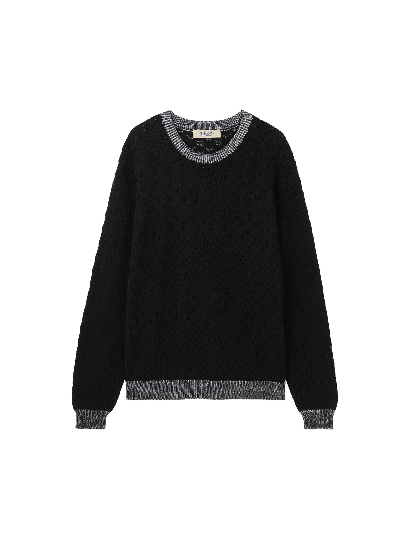 OPENWORK KNIT PULLOVER